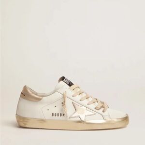 Golden Goose White and Gold Women's Sneakers